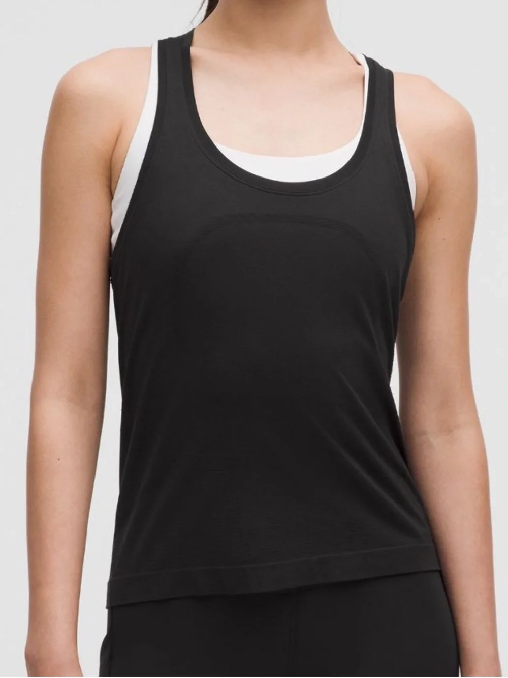 Lululemon Swiftly Tech Racerbank Tank Top 2.0 Waist Length Black